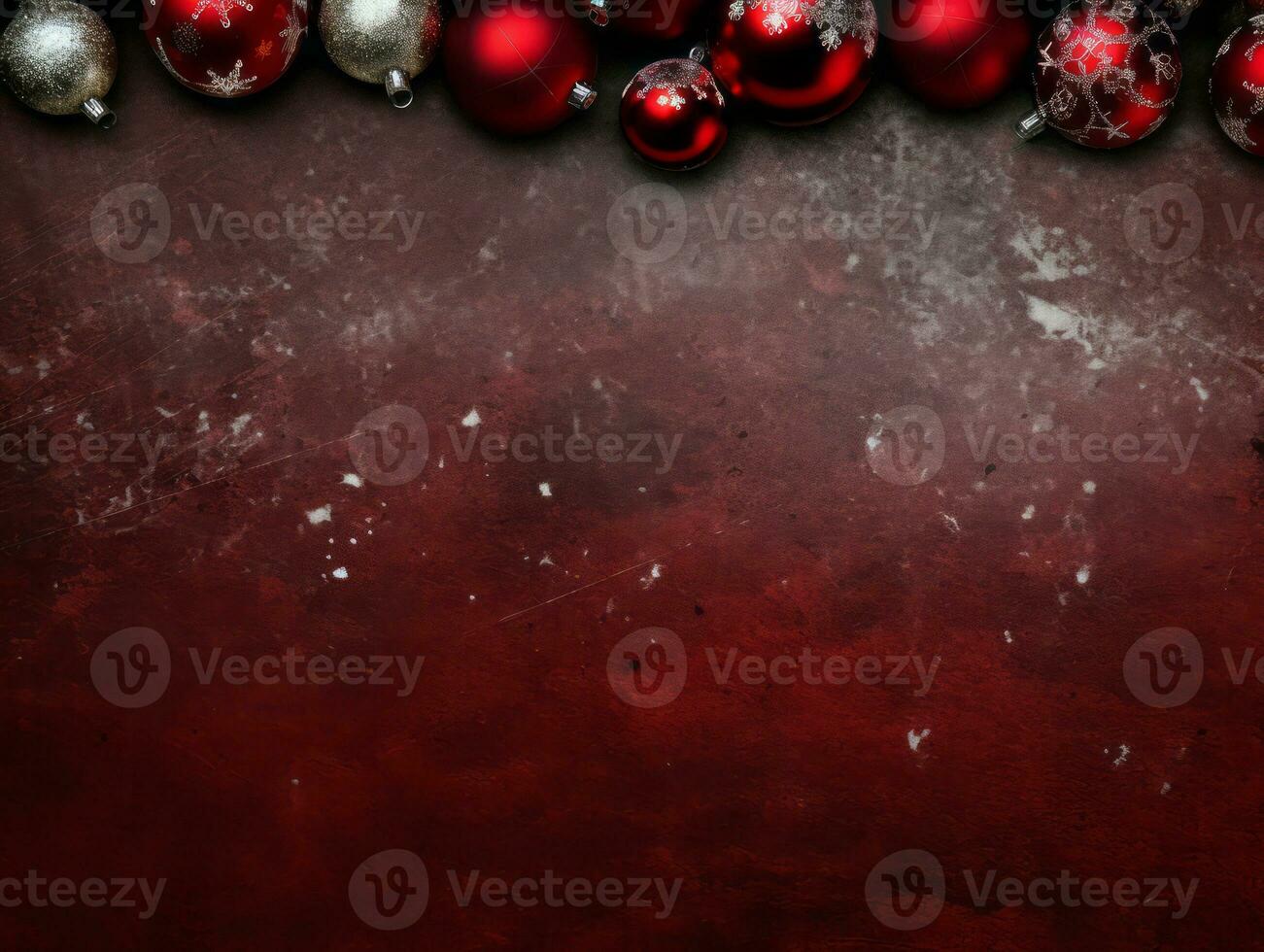 Christmas composition with copy space bokeh background AI Generative photo