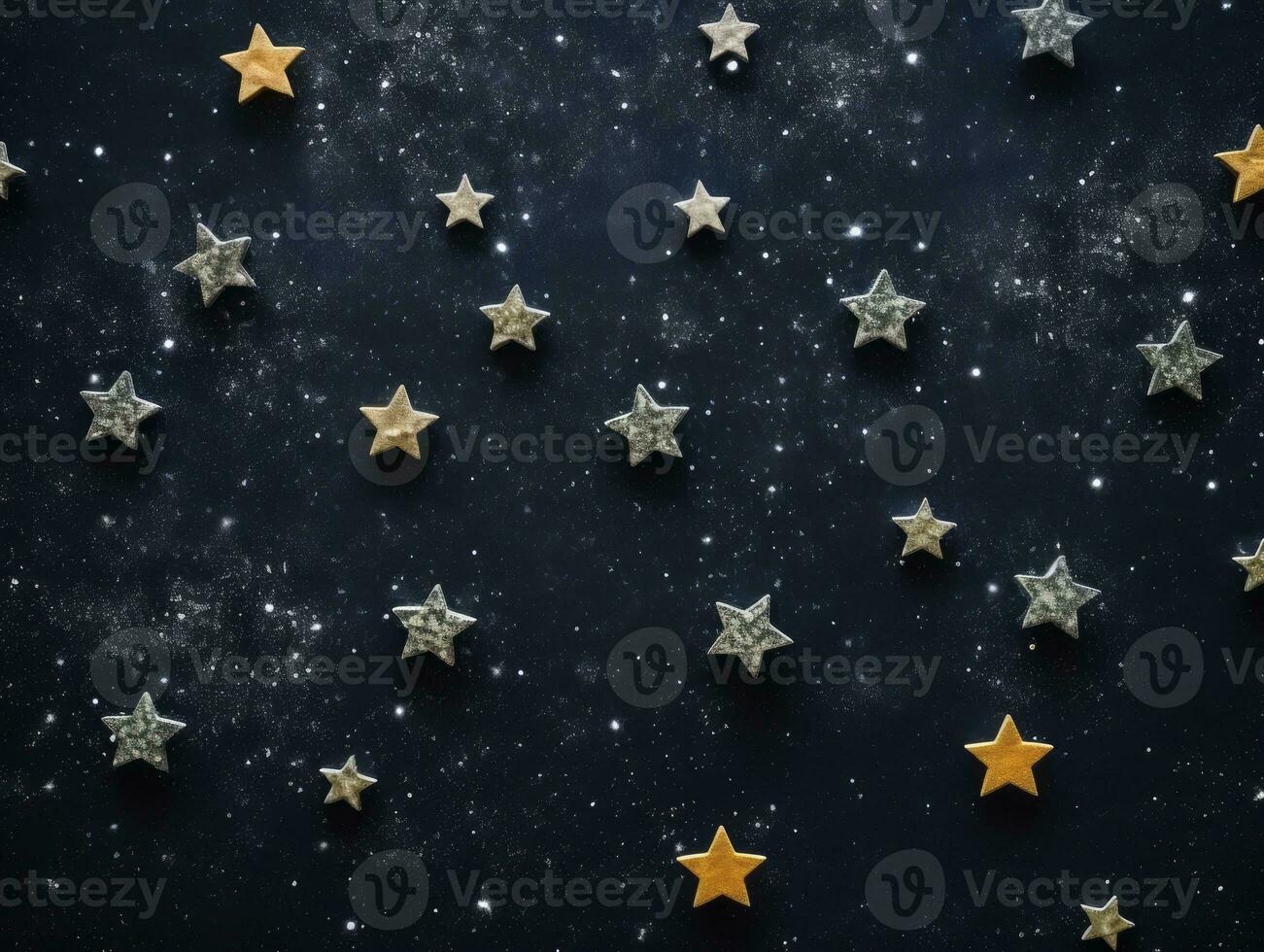 Christmas composition with copy space bokeh background AI Generative photo