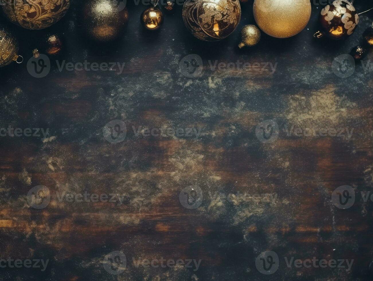 Christmas composition with copy space bokeh background AI Generative photo