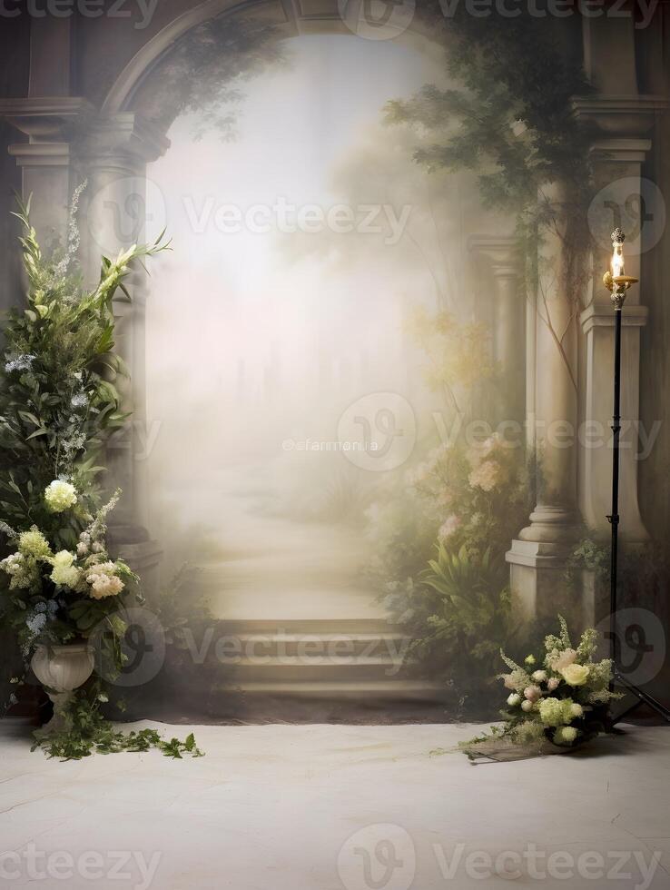 Wedding backdrop background illustration design, couple in love, marriage, bride, photo