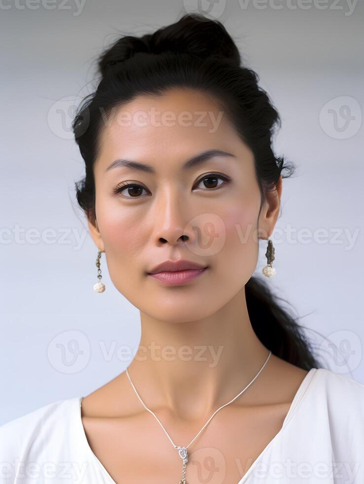 Beautiful young Asian woman portrait, cute girl wallpaper background photo, photo