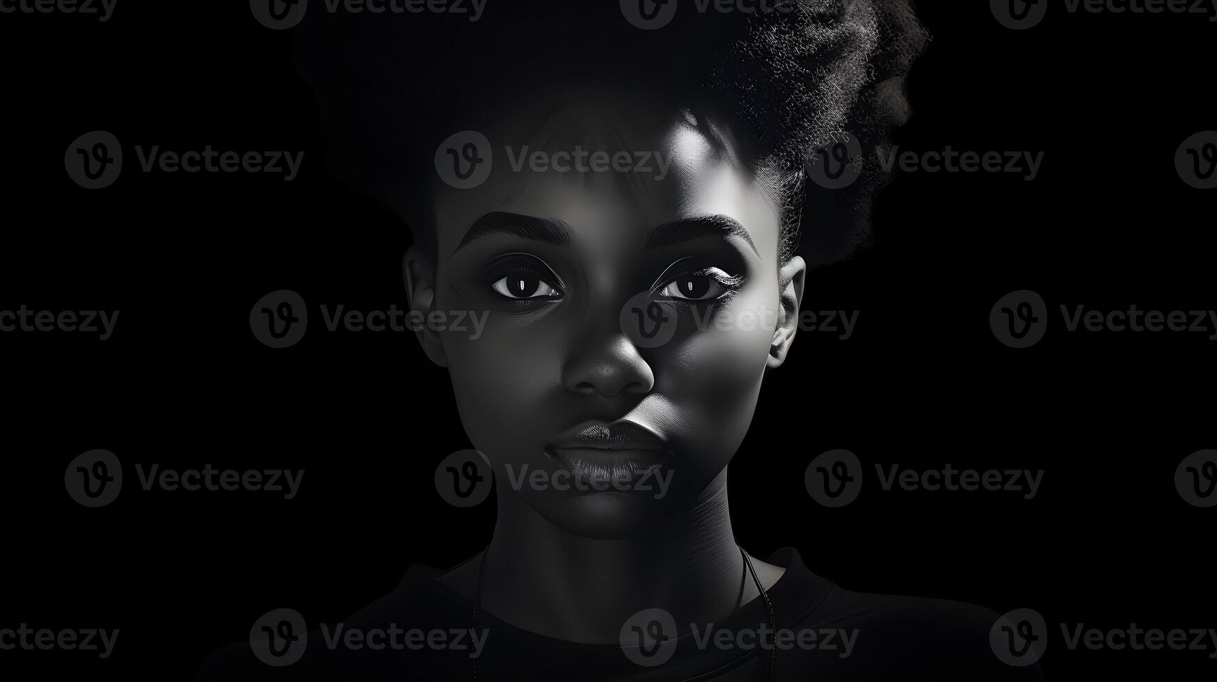 African black woman portrait, cute girl stock photo background,