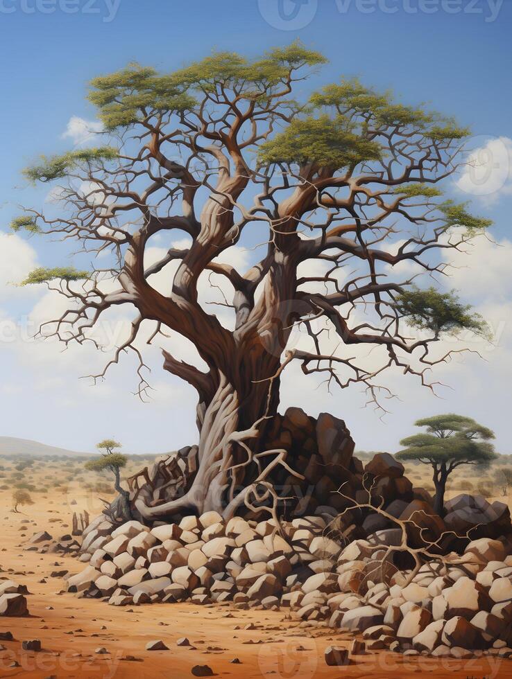 Tree of life in the nature, background wallpaper, photo