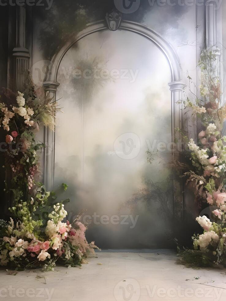 Wedding backdrop background illustration design, couple in love, marriage, bride, photo