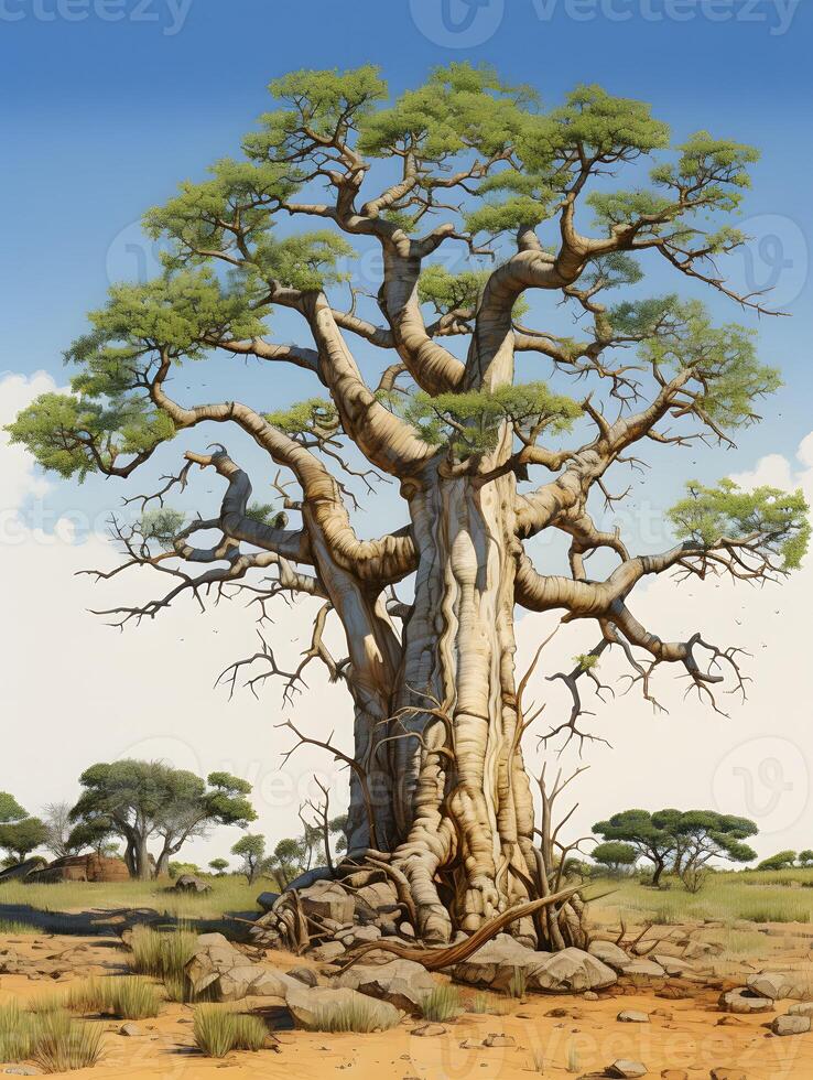 Tree of life in the nature, background wallpaper, photo