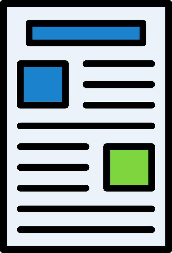 Story Vector Icon Design