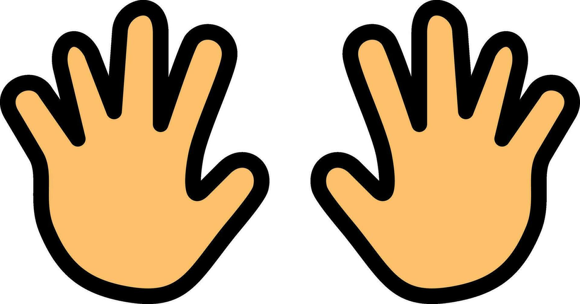 Hands Vector Icon Design