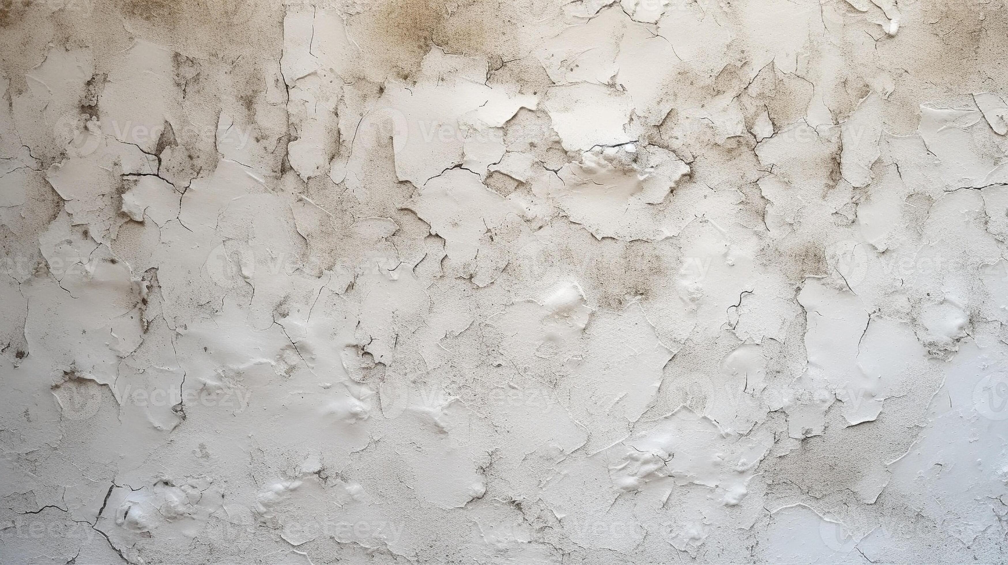 AI Generative Detail of cement render plaster coating on old popcorn