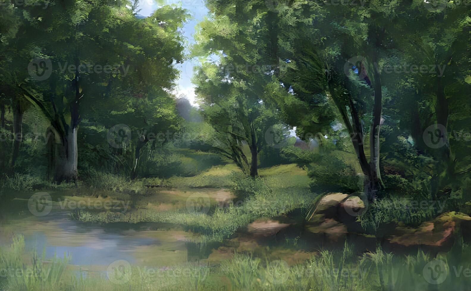 landscape of a forest, photo