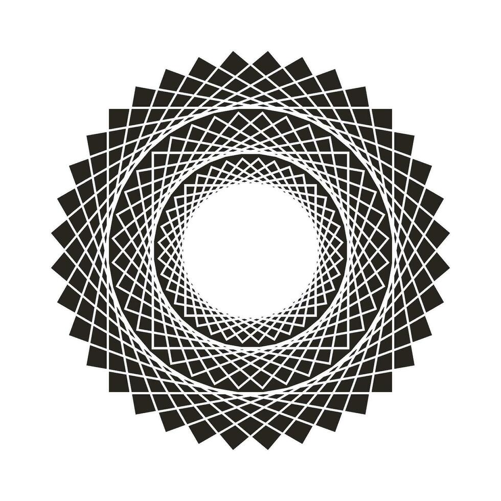 Decorative Radial Circle Pattern background vector