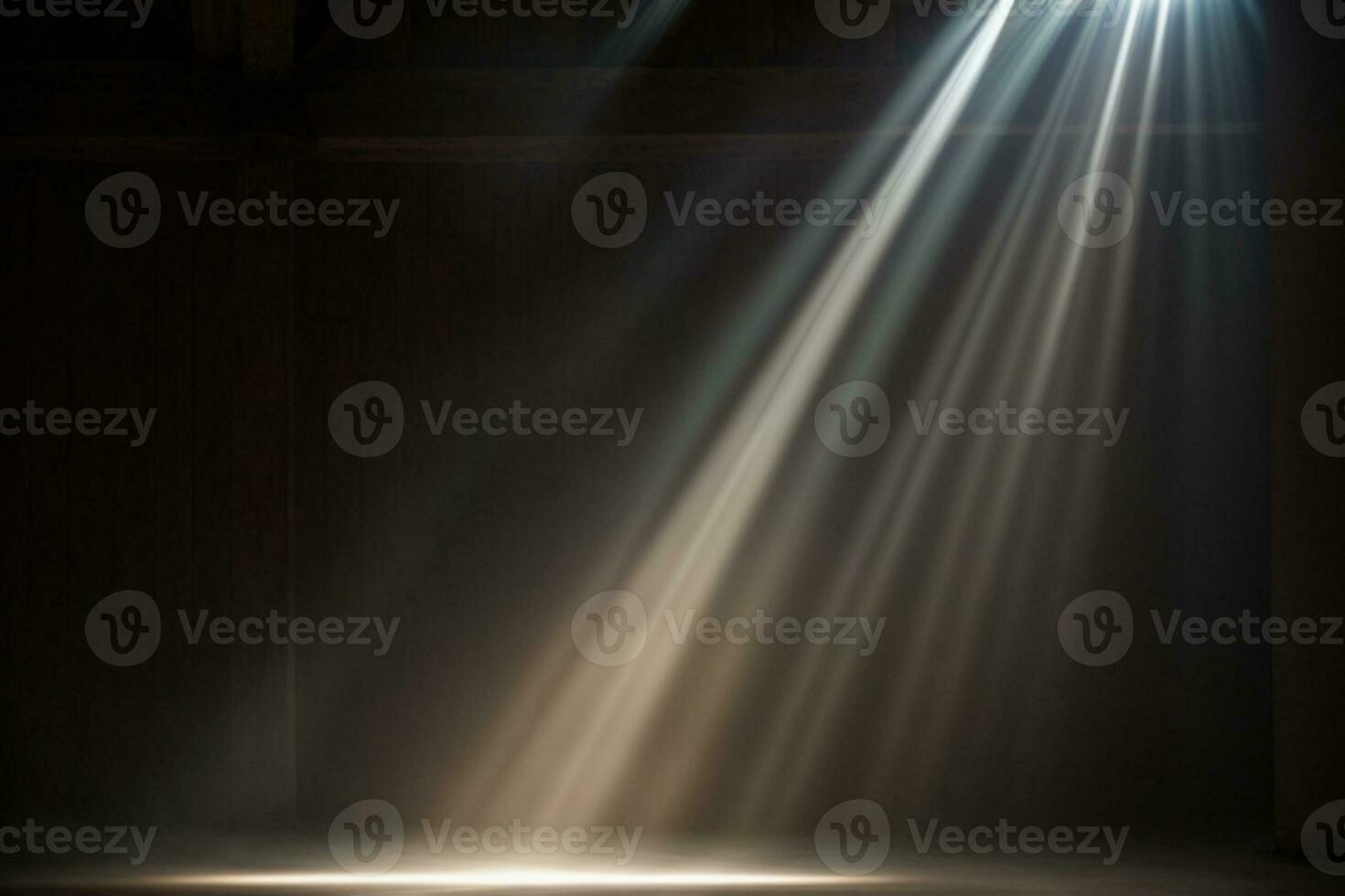 abstract beautiful rays of light on black background.. AI generated photo