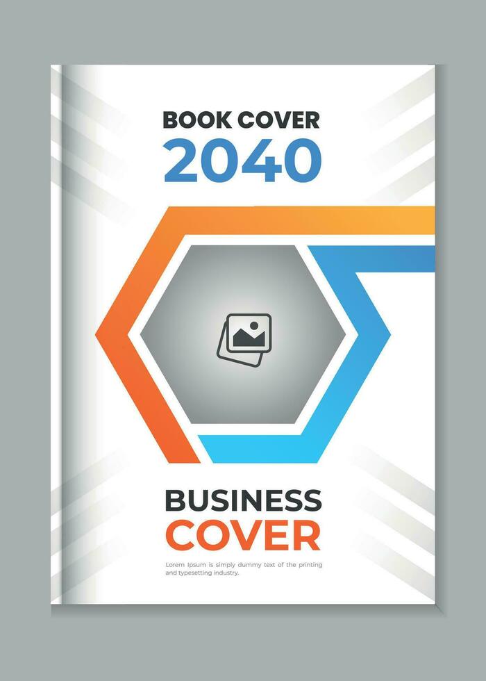 Annual report corporate business book cover design set template vector