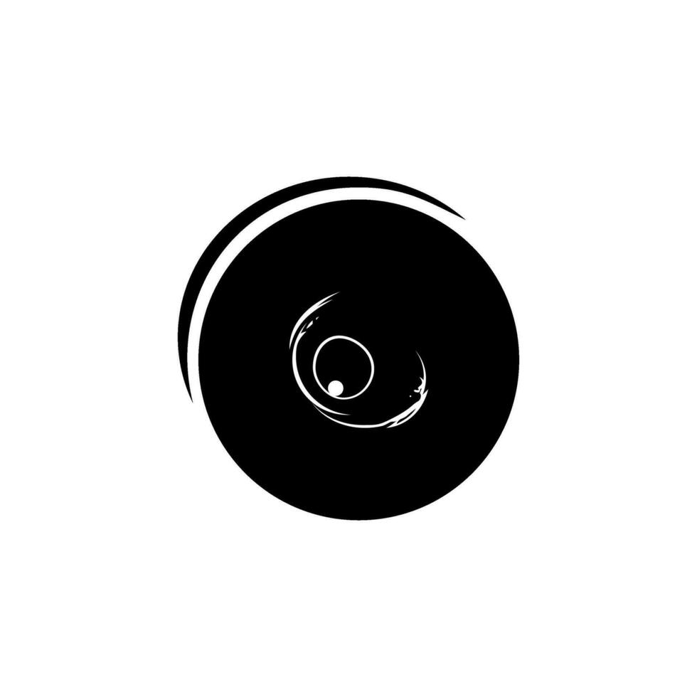 Silhouette of the Mysterious and Unknown Eye. Vector Illustration
