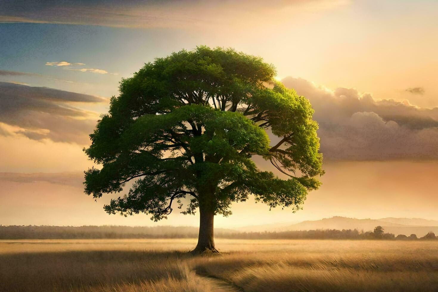 A beautiful tree ai generative photo