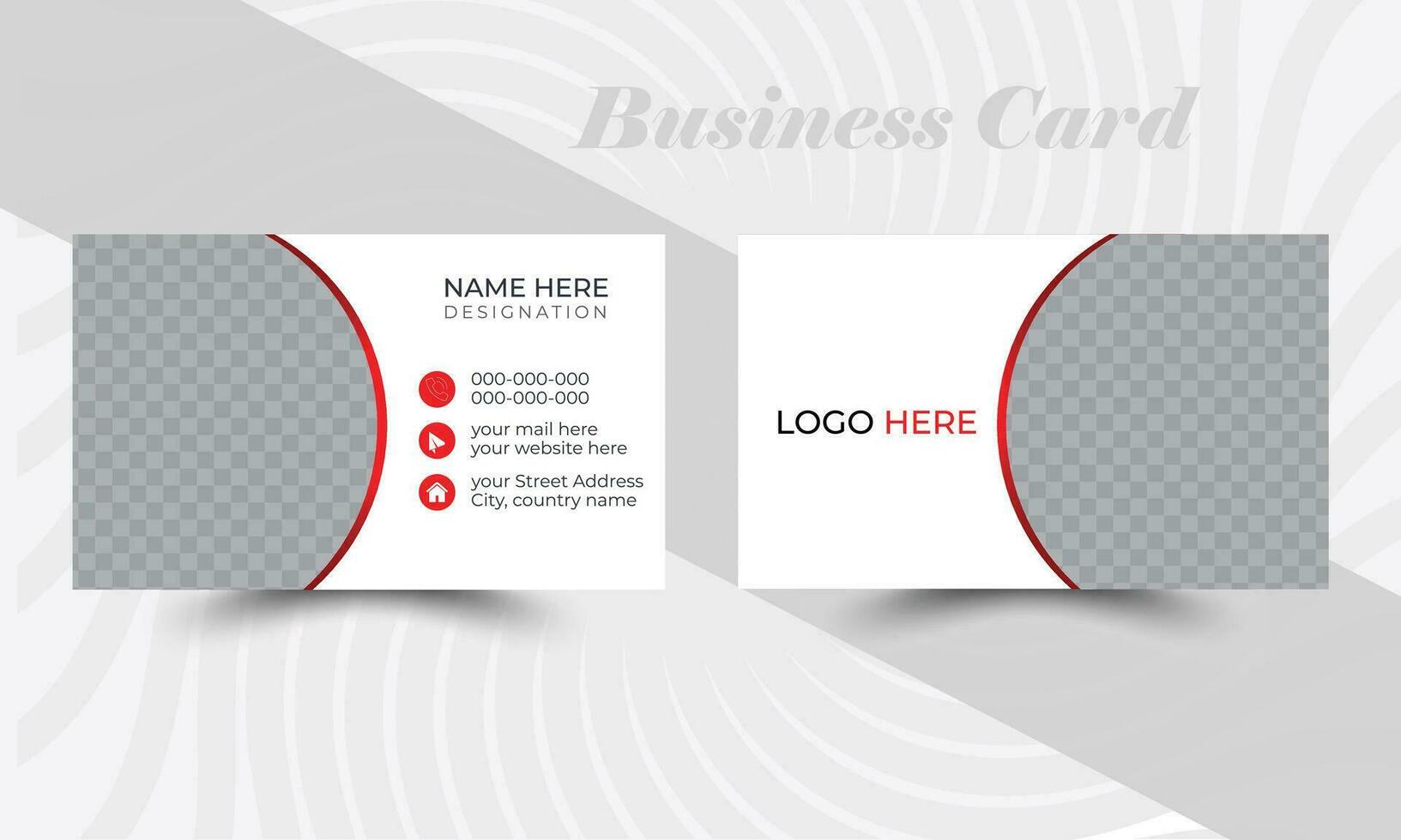 Creative modern and corporate business card design vector