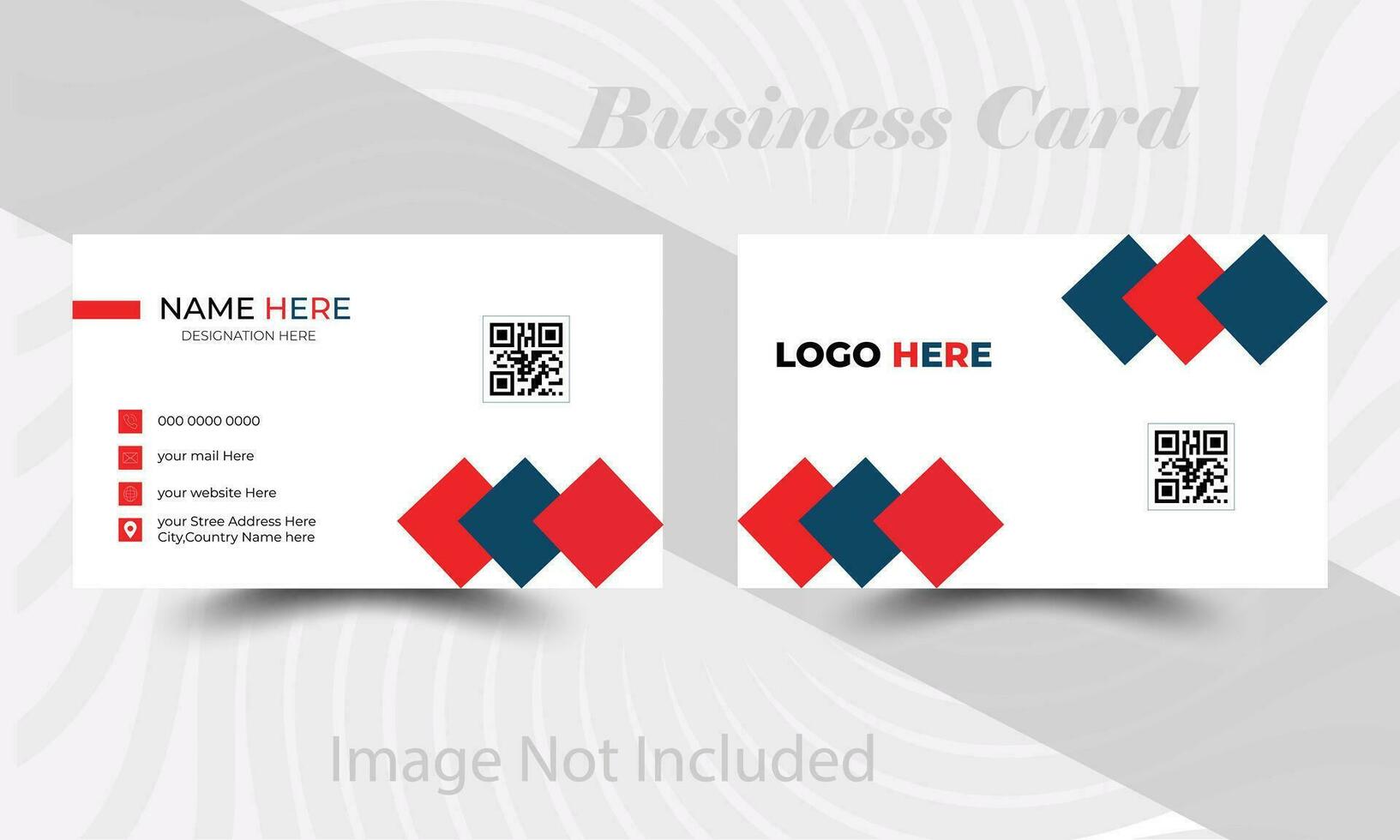 Creative and modern colorful business card design vector