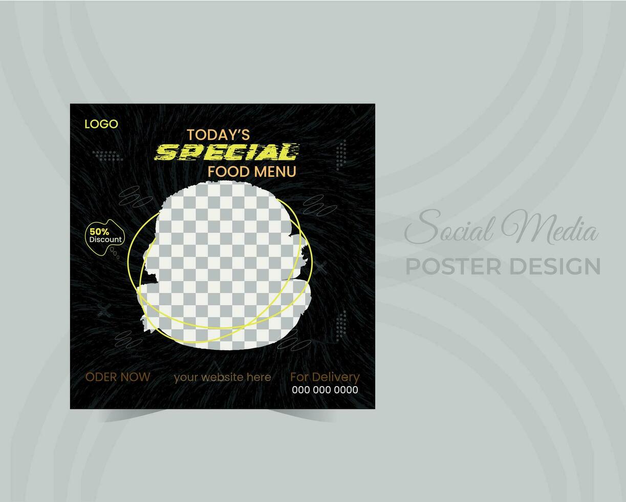 Creative and modern social media post design vector