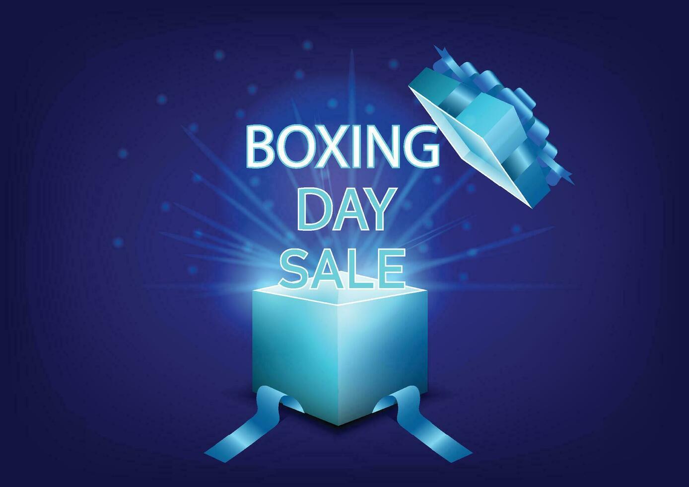 Boxing open day sale.Creative gift of boxing day for sale symbol.promotion,poster,social media, marketing, celebration,champagne,gift,happy,Vector concept champagne and Discount . vector