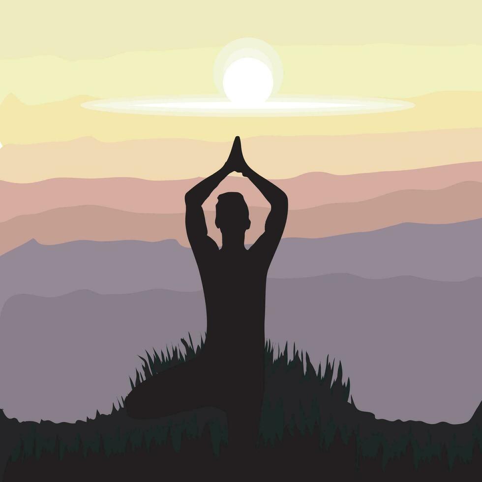 Yoga Vector Graphic Isolated Illustration