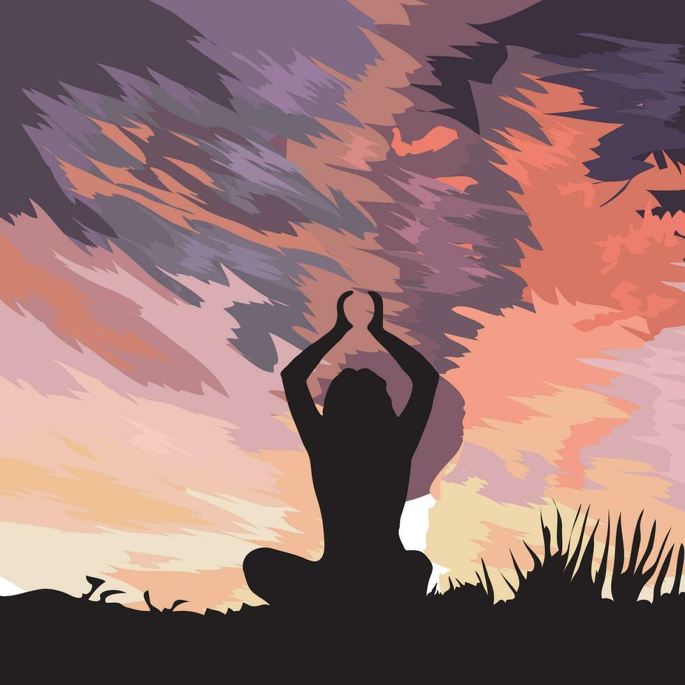 Yoga Vector Graphic Isolated Illustration