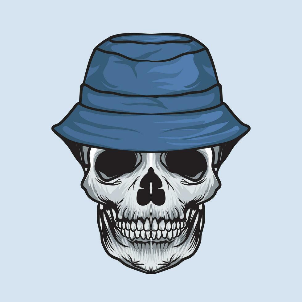 Vintage Vector Skull Design