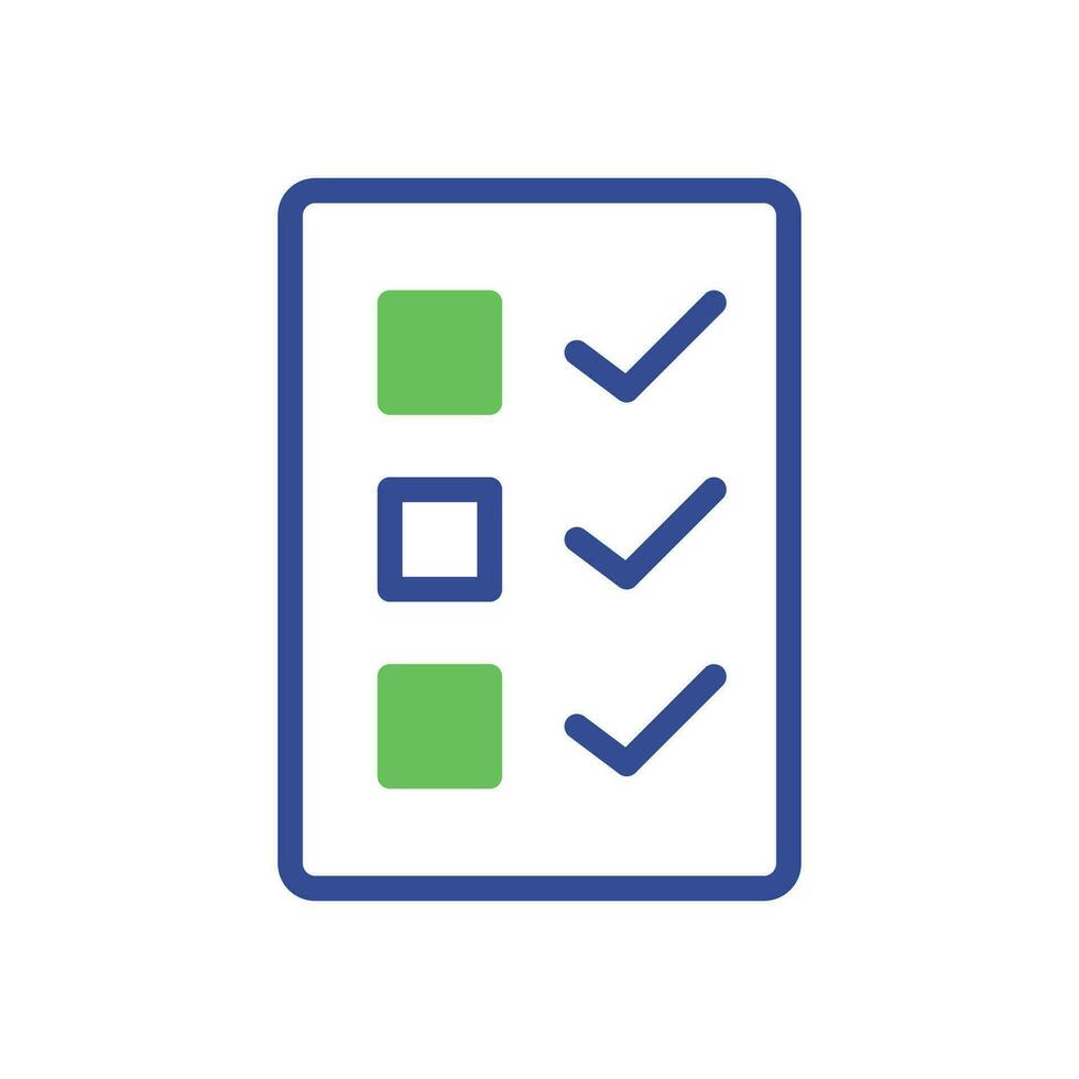 Resume icon duotone green blue business symbol illustration. vector