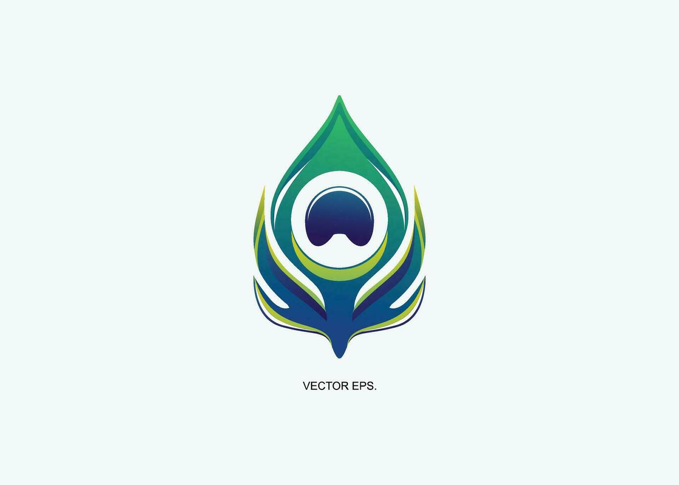 a logo for a company that makes a product that looks like a bird, Vector peacock feather