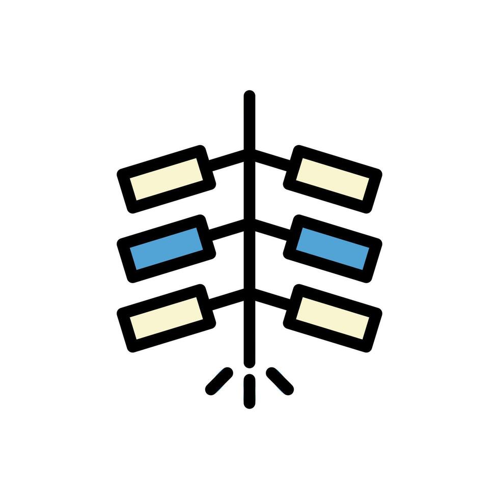 Firecrackers icon colored outline blue cream colour chinese new year symbol perfect. vector