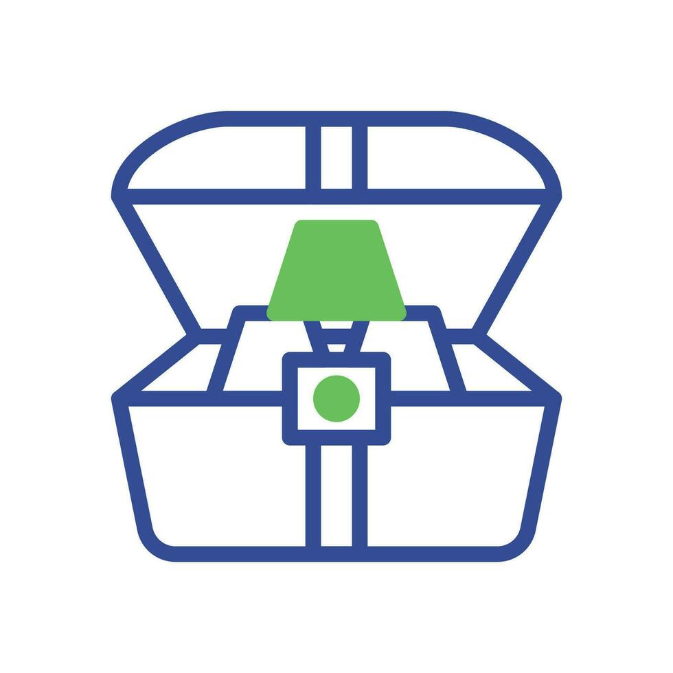 Gold icon duotone green blue business symbol illustration. vector