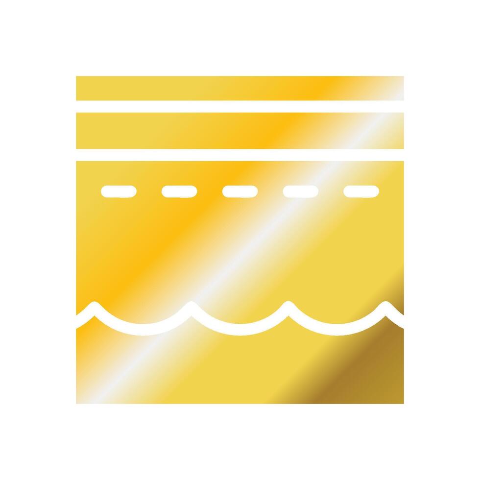 Kaaba icon solid gradient golden colour ramadan symbol illustration perfect. vector
