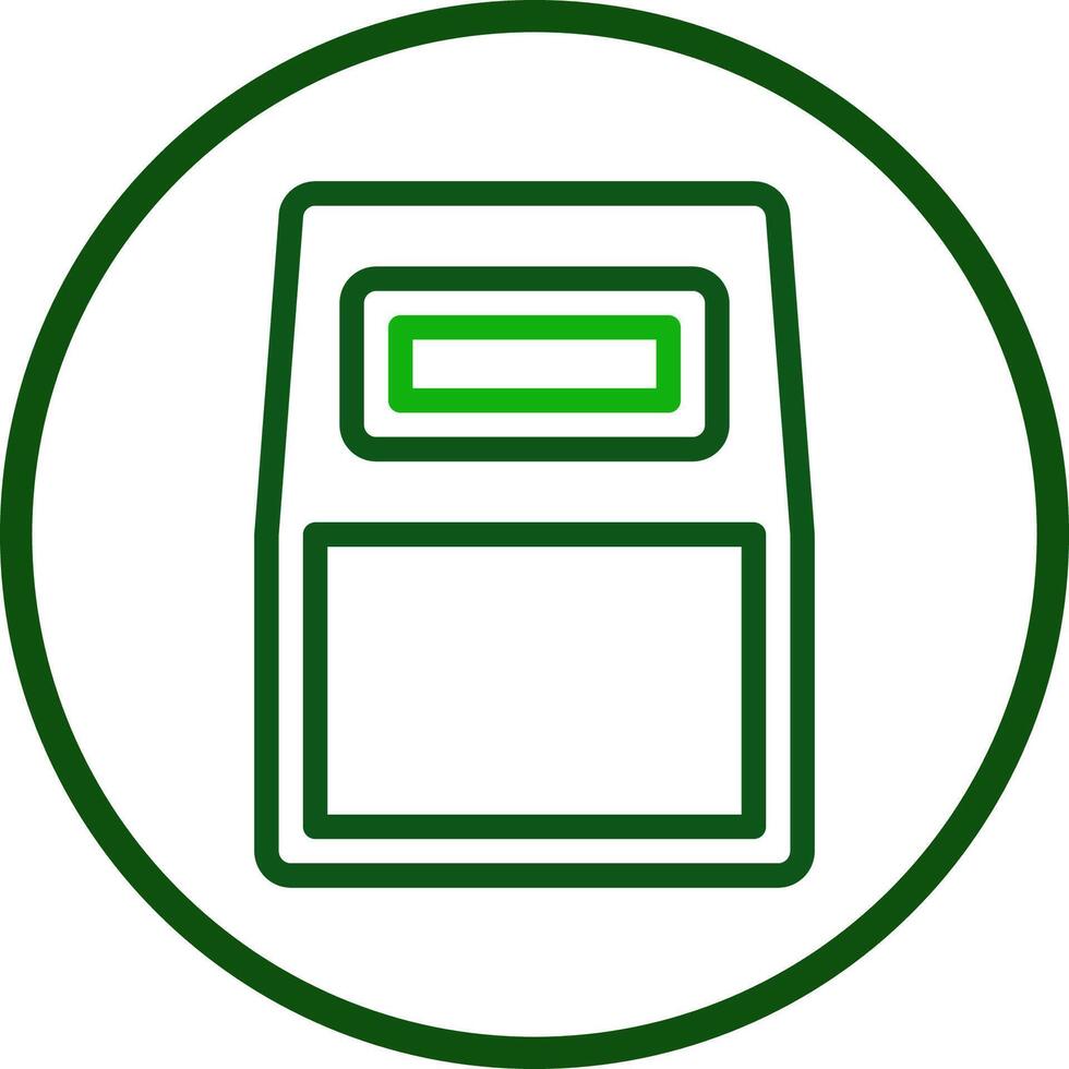 Body Armor icon line rounded green colour military symbol perfect. vector
