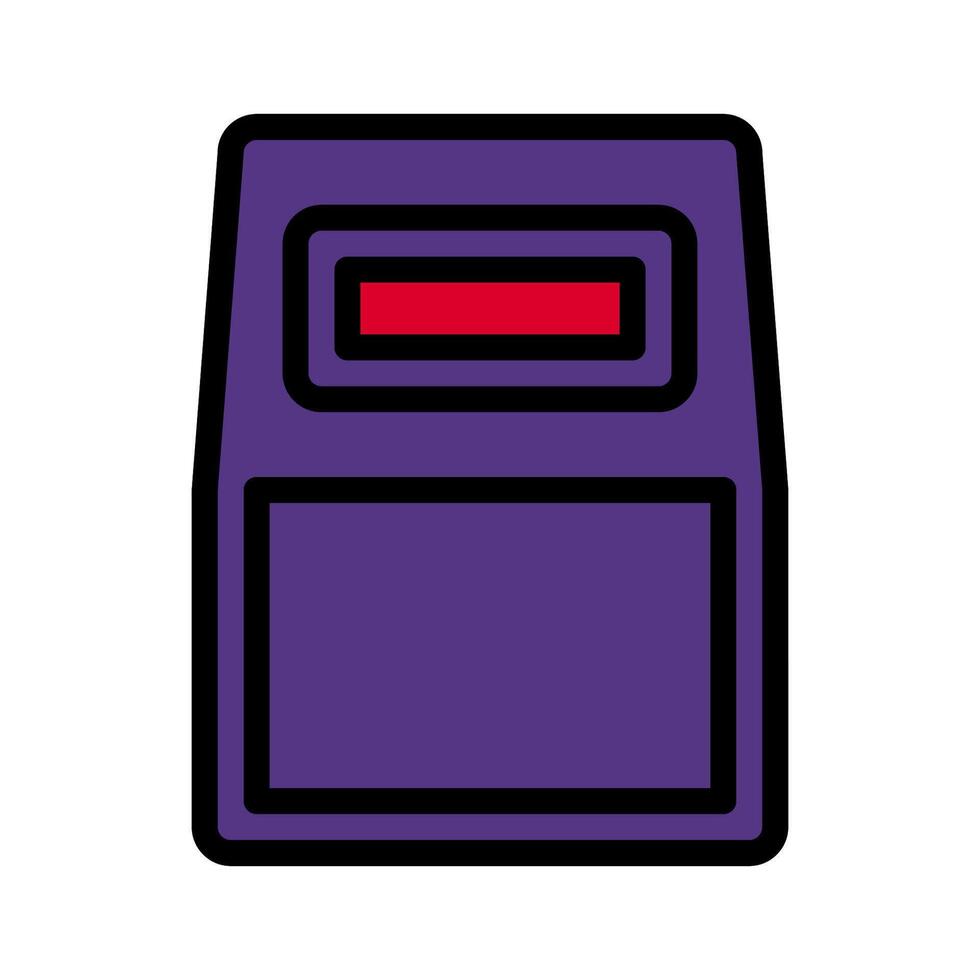 Body Armor icon colored outline red purple colour military symbol perfect. vector