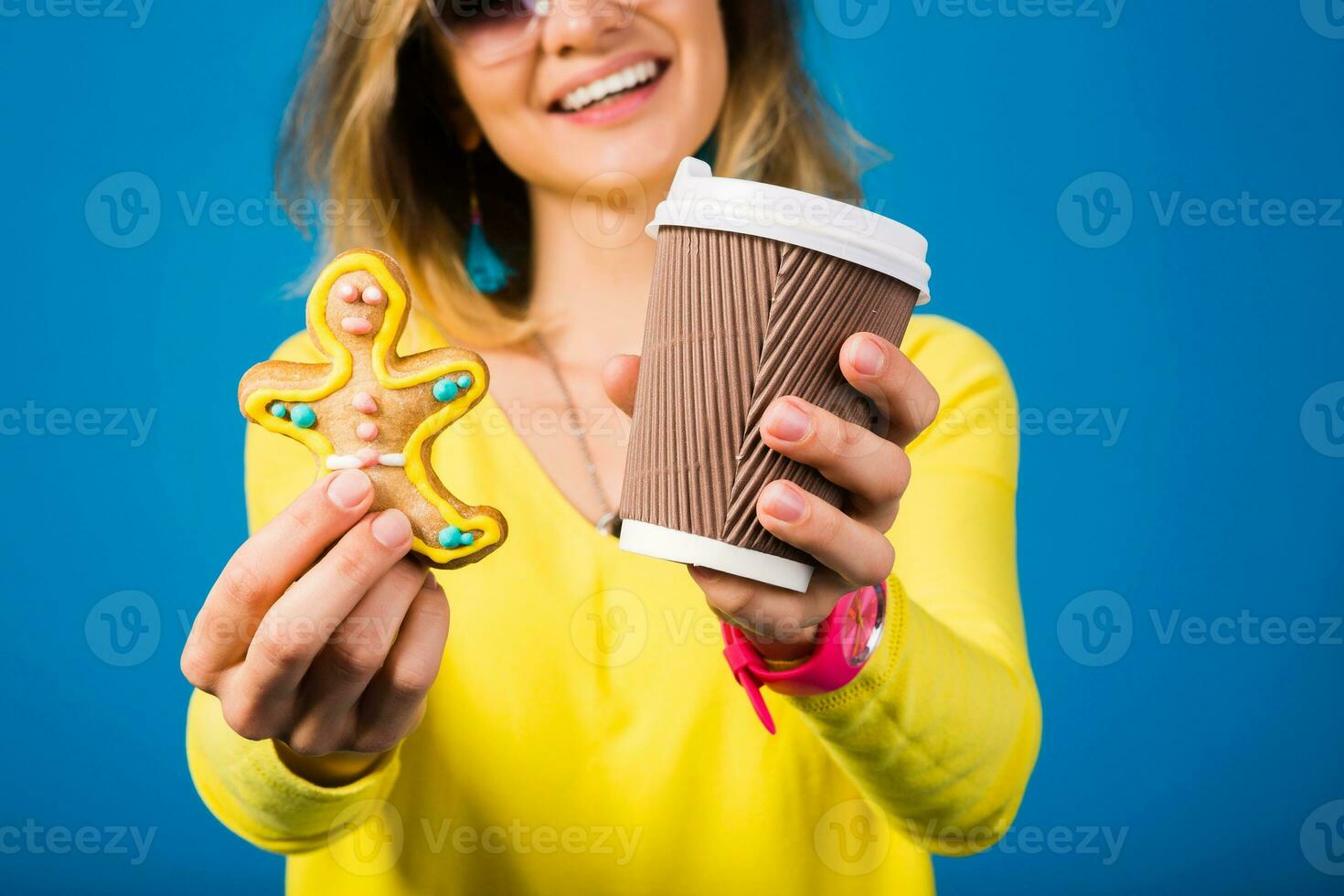 young stylish attractive woman in yellow blouse 29052232 Stock Photo at