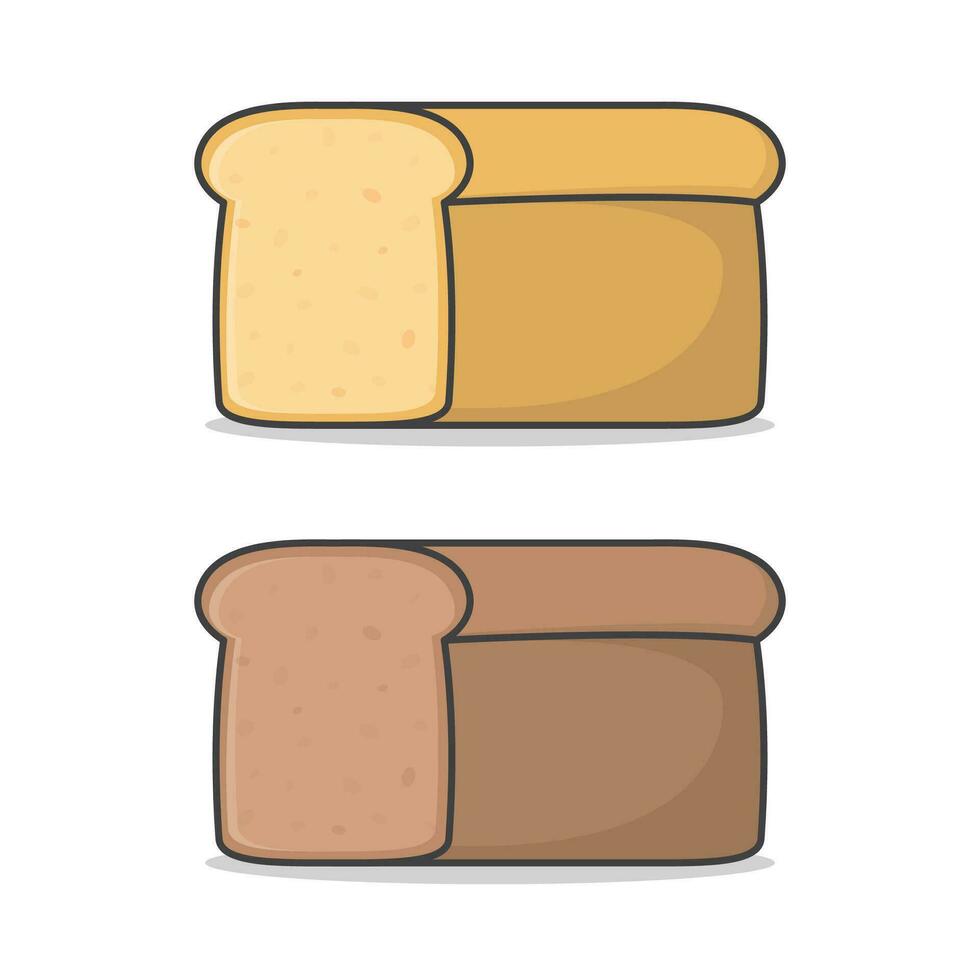 Fresco pan de un pan vector icono ilustración. un pan comida plano icono