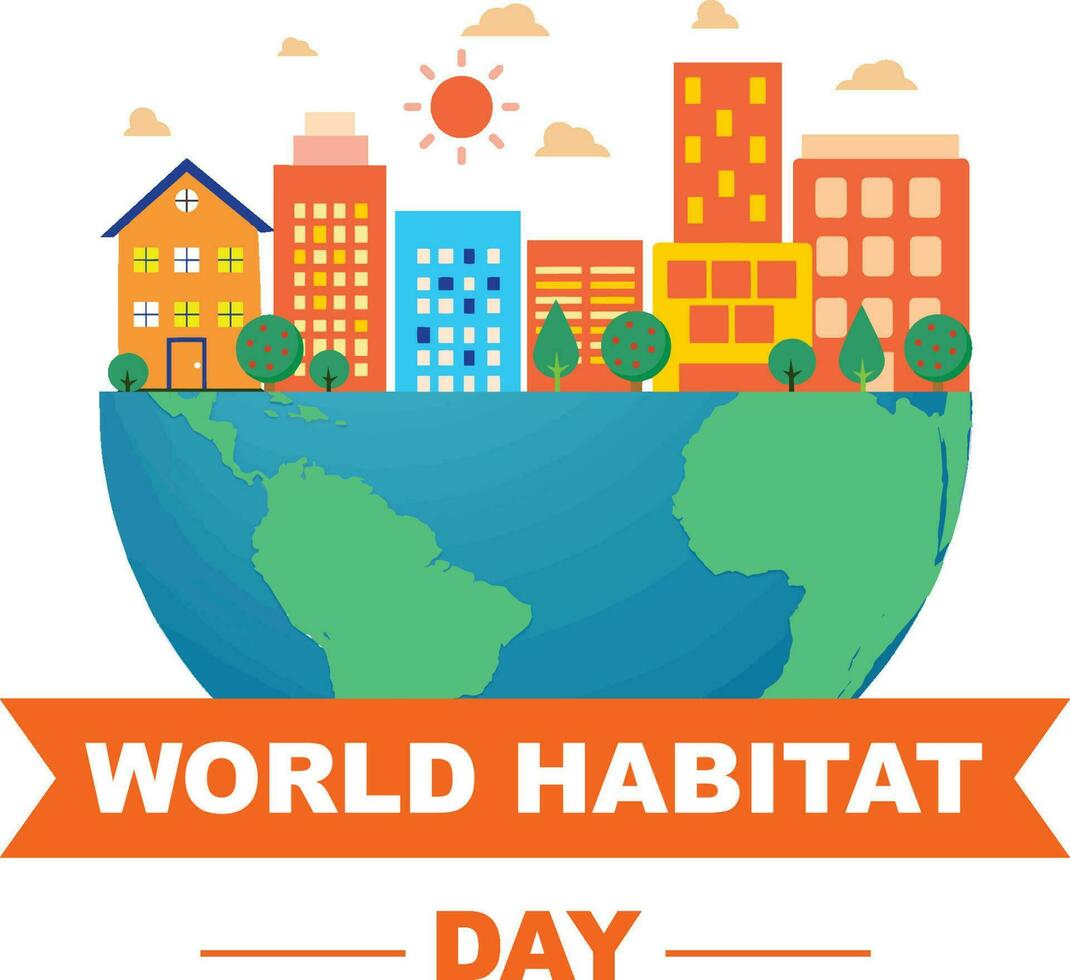 World Habitat Day vector