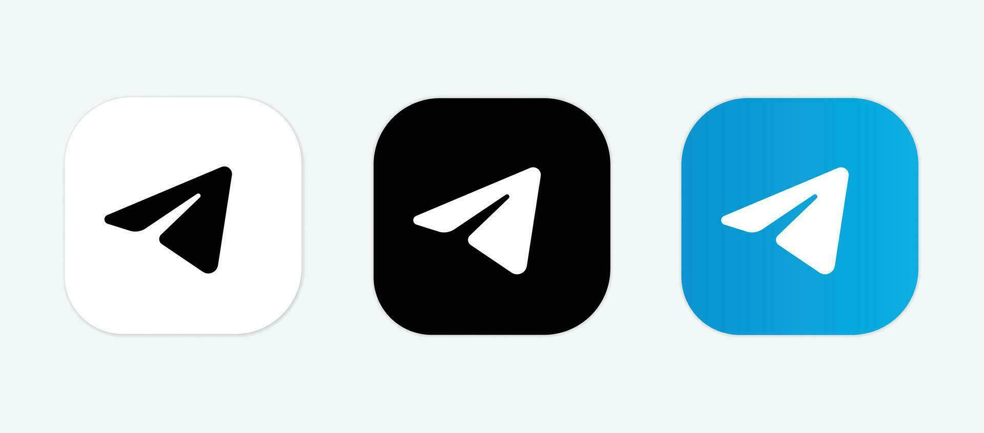 Telegram icon. Telegram Social media logo. vector