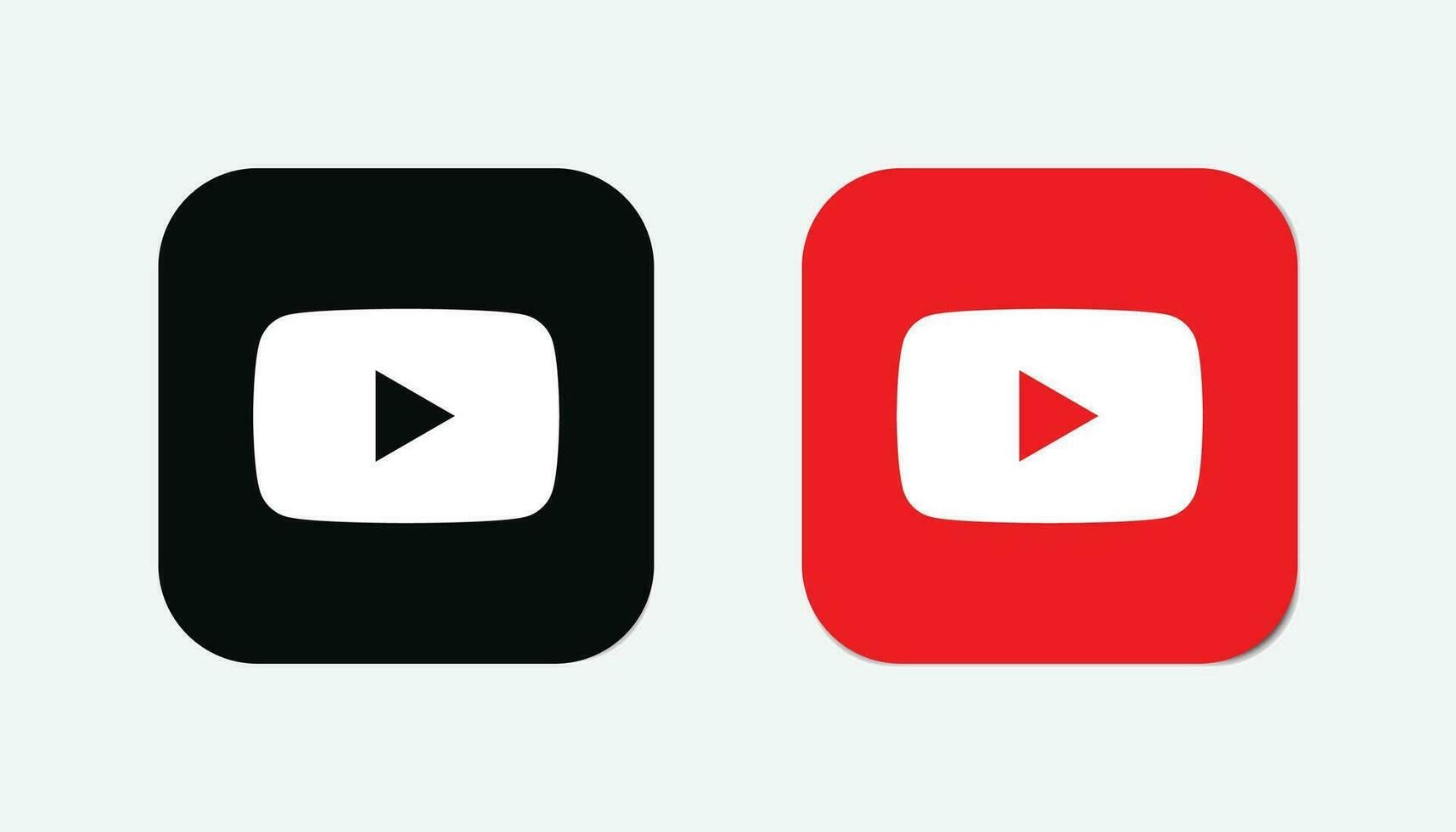 Youtube icono. Youtube social medios de comunicación logo. vector