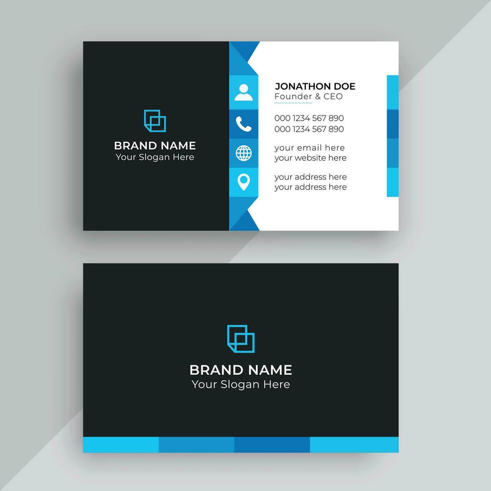 Corporate Modern Professional Business Card Design Template vector