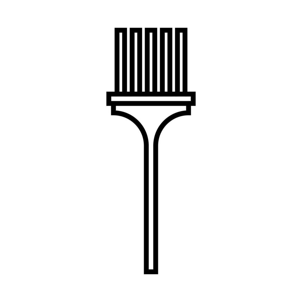 rake icon in line style vector