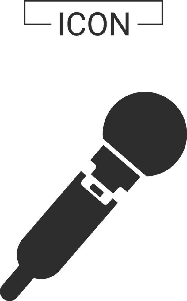 Microphone and music icon vector