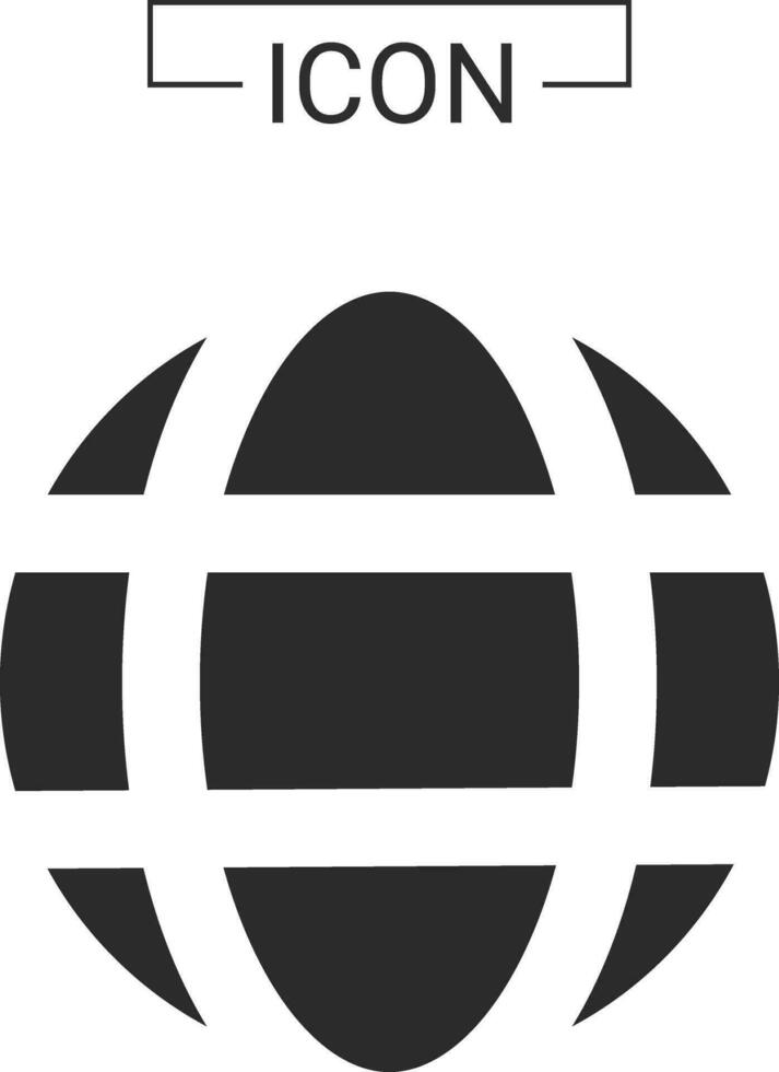 globe icon earth planet vector