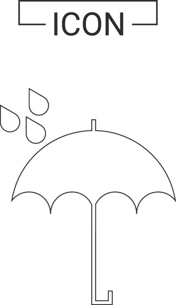 Umbrella vector icon template