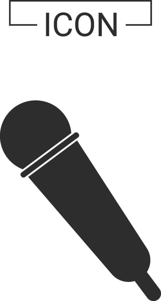 Microphone and music icon vector