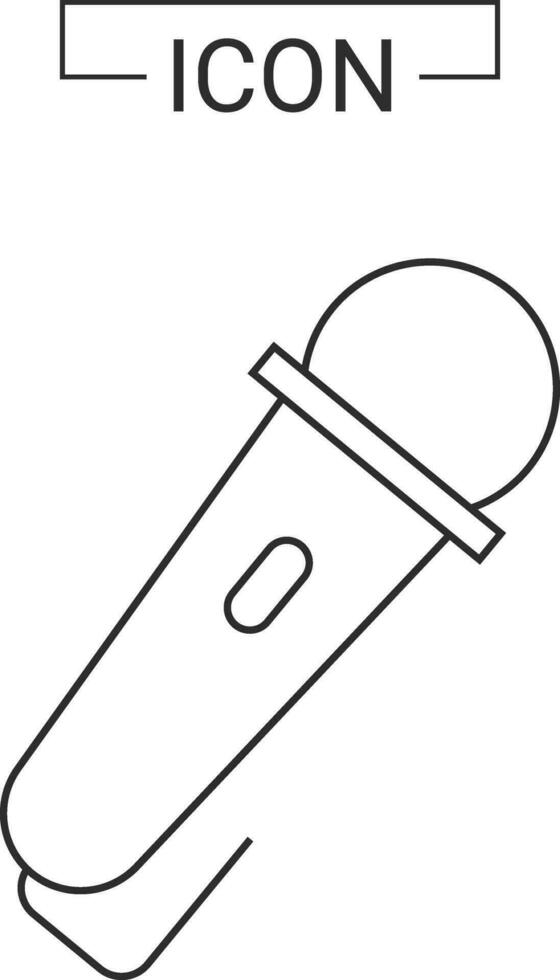 Microphone and music icon vector