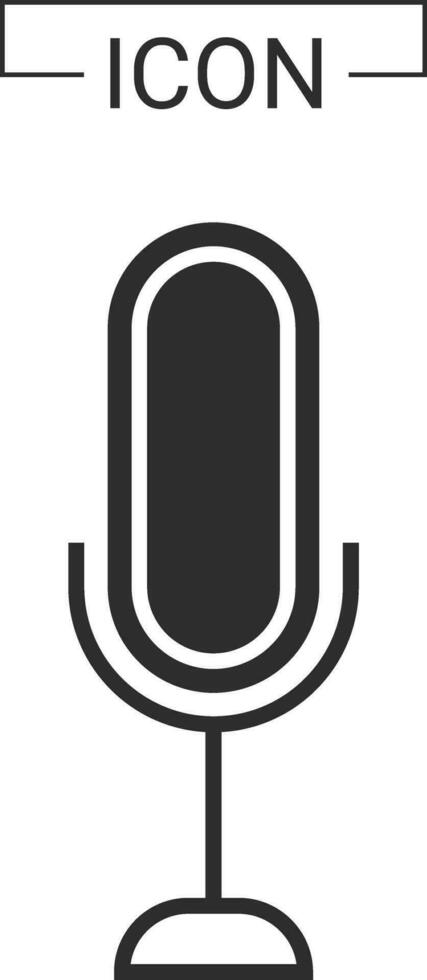 Microphone and music icon vector