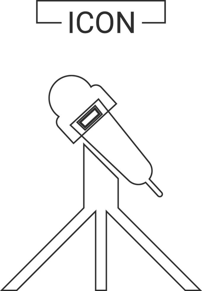 micrófono y música icono vector