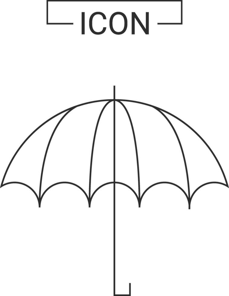 Umbrella vector icon template