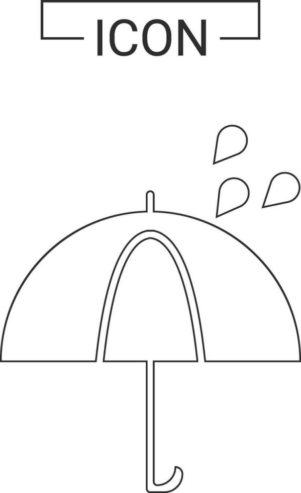 Umbrella vector icon template
