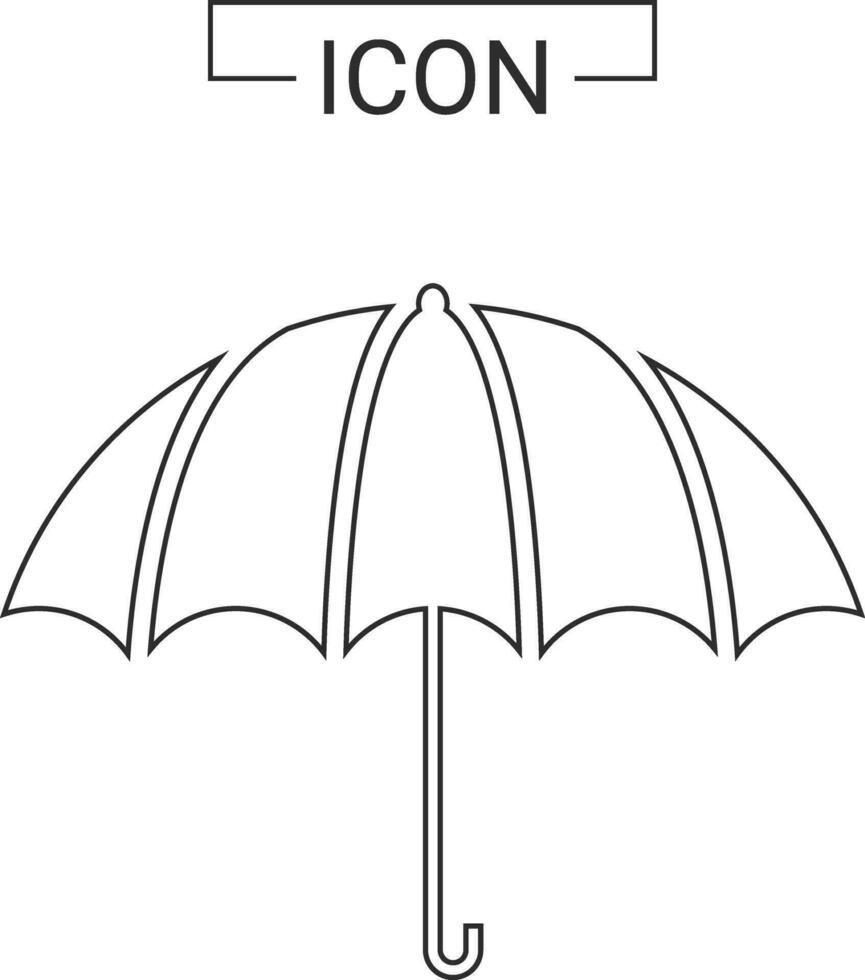 Umbrella vector icon template