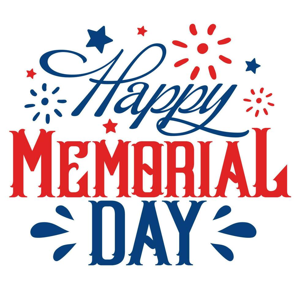 Happy Memorial Day Background Vector Art & Graphics